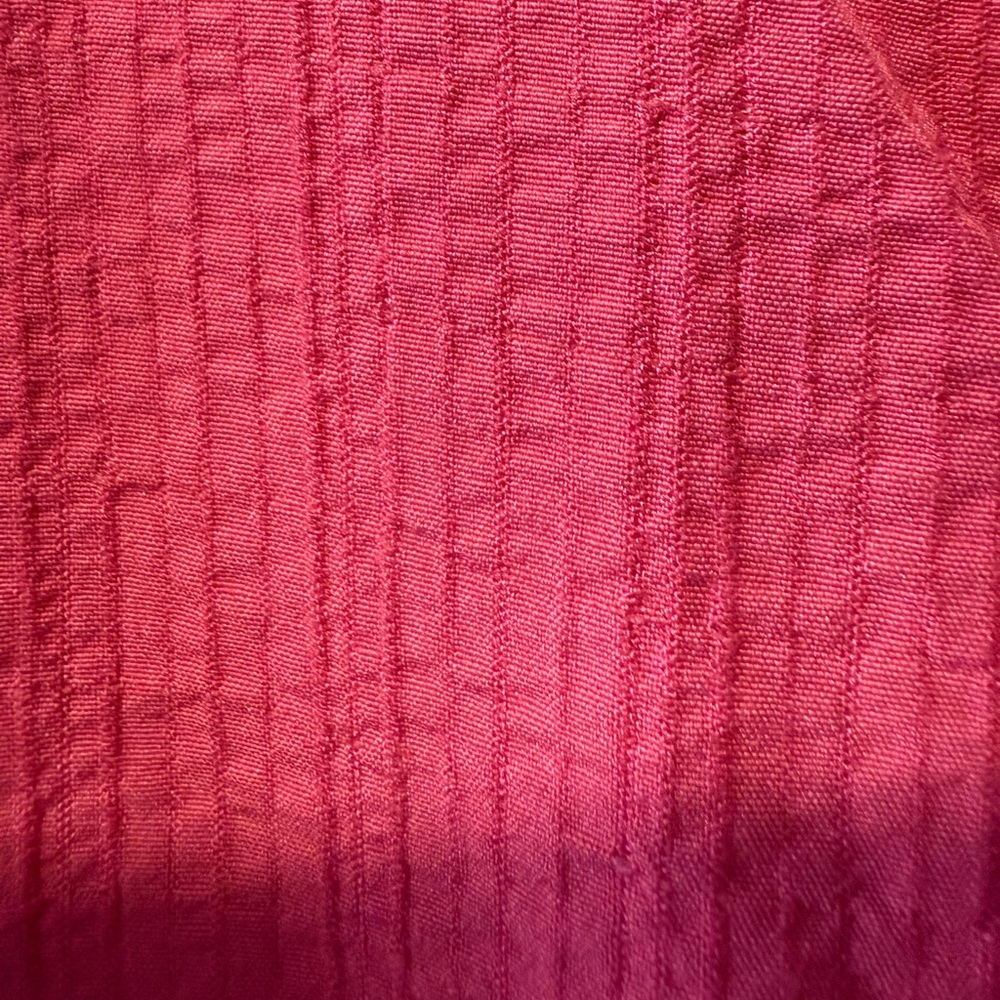 Basic Editions Bright Pink Button-Down Top - Picture 12 of 14